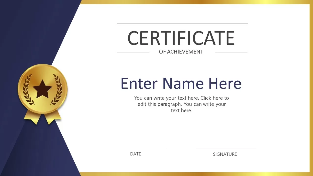 Blank Certificate Free Printable