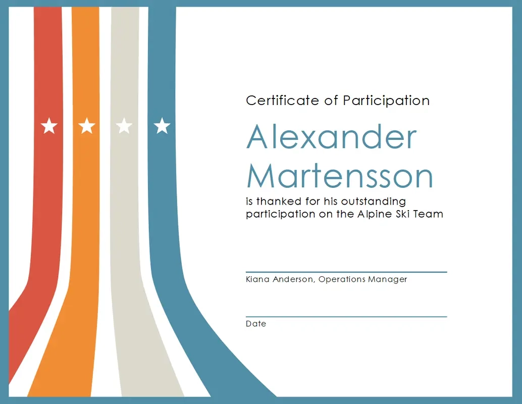 Free Blank Printable Certificates