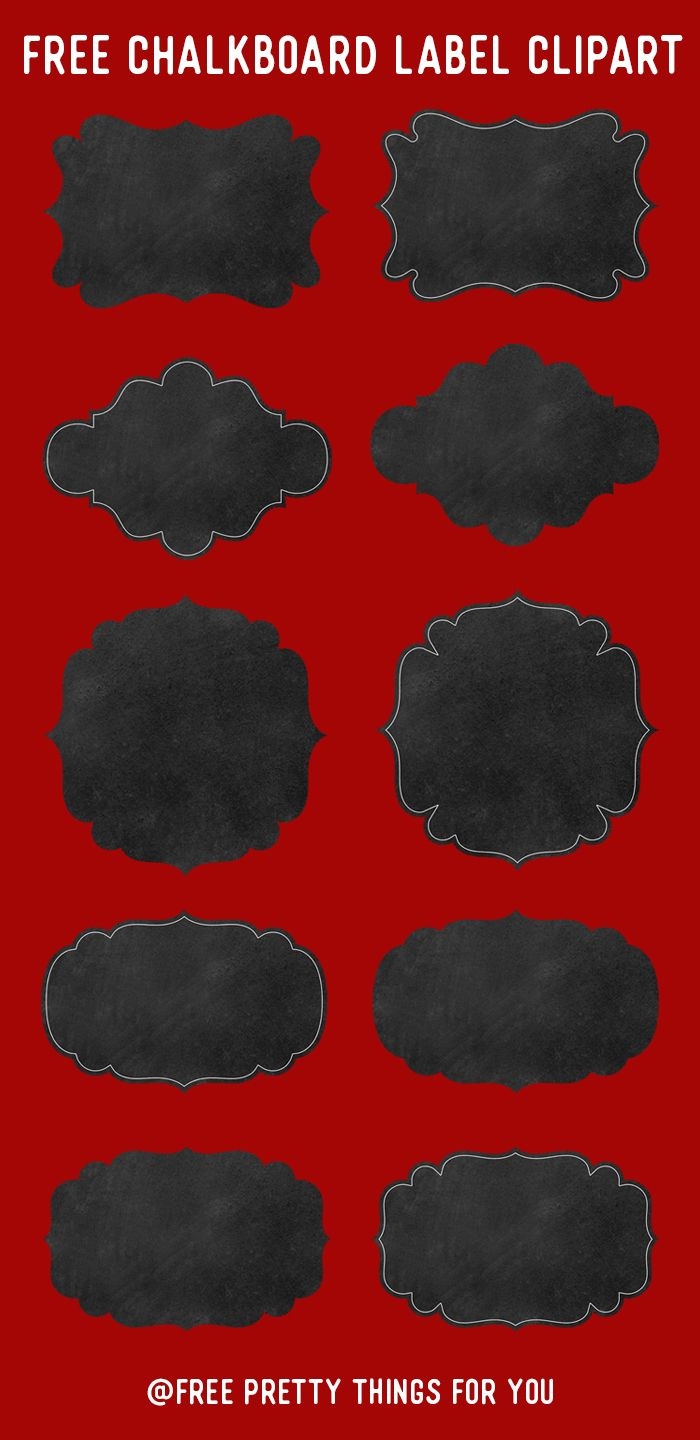 Blank Chalkboard Label Free Printable