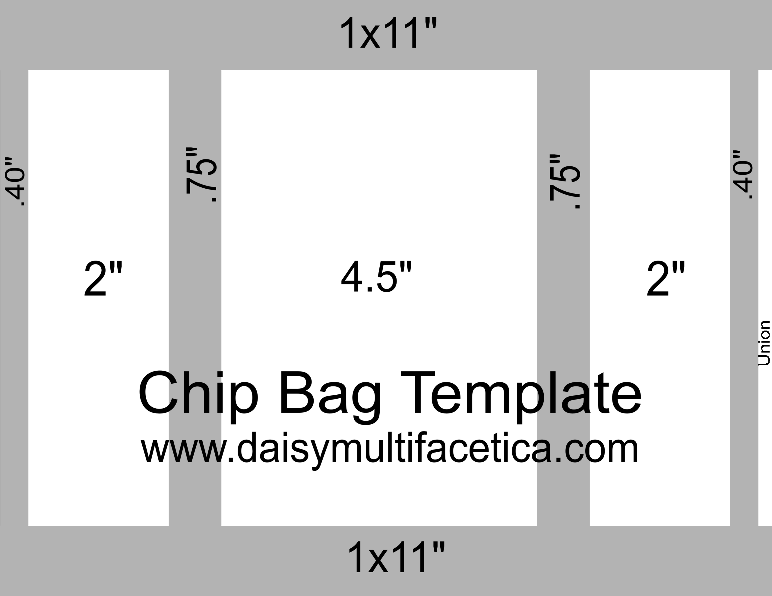 FREE Chip Bag Templates All Occasion Chip Bags Daisy 