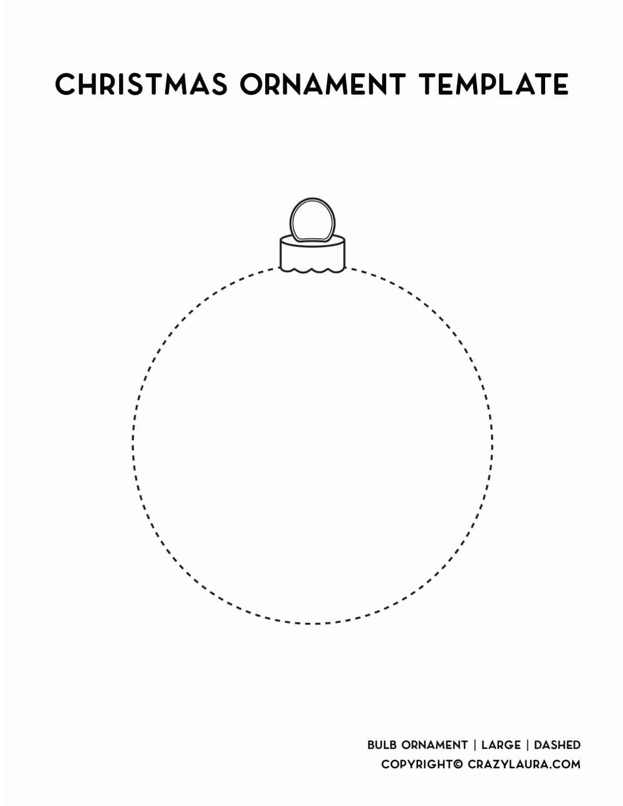 Blank Christmas Oranments Printable