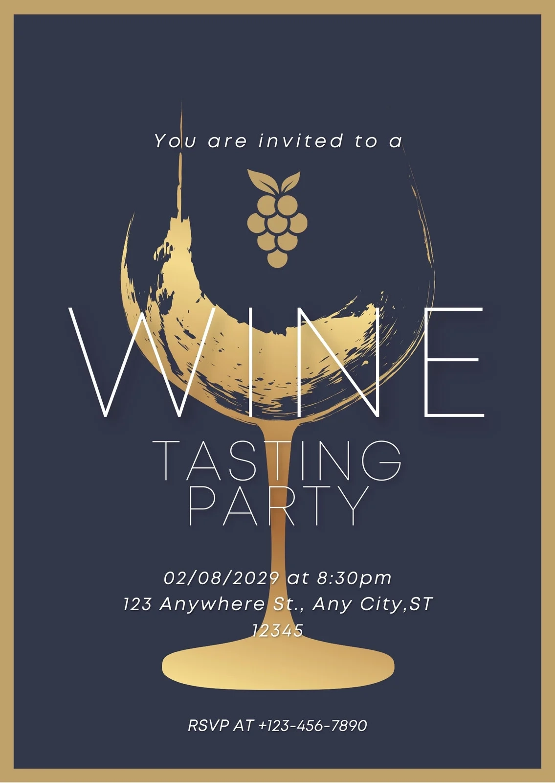 Free Custom Printable Wine Tasting Invitation Templates Canva