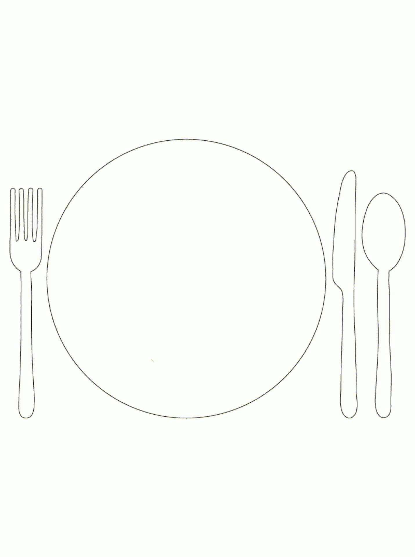 FREE Dinner Plate Printable A4 Creative Activity For Children By 