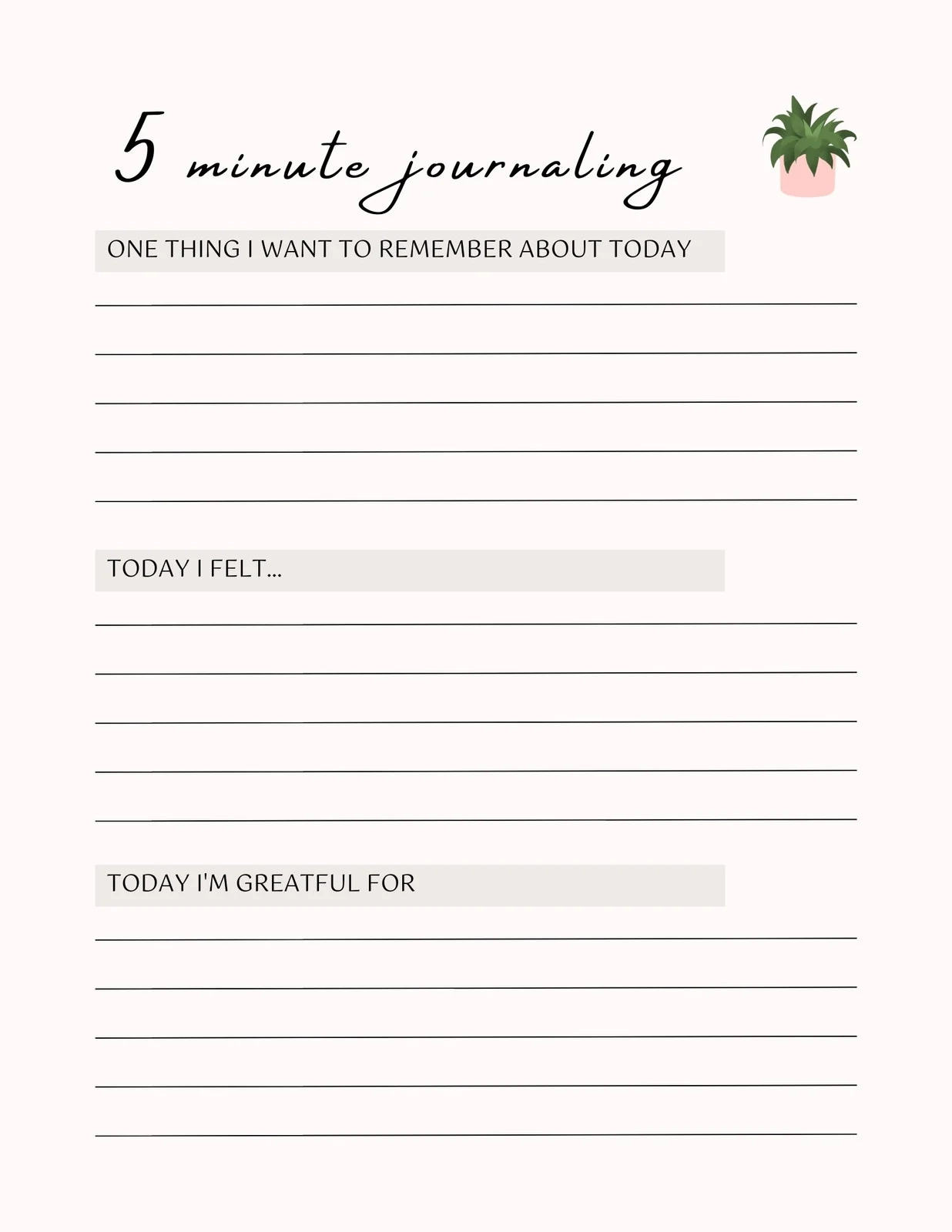 Printable Blank Journal Book