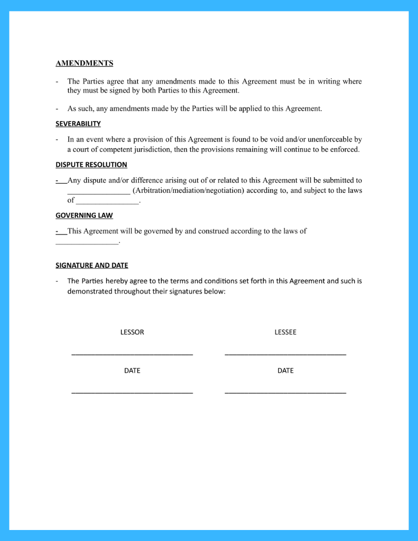Free Equipment Rental Agreement Template For Download