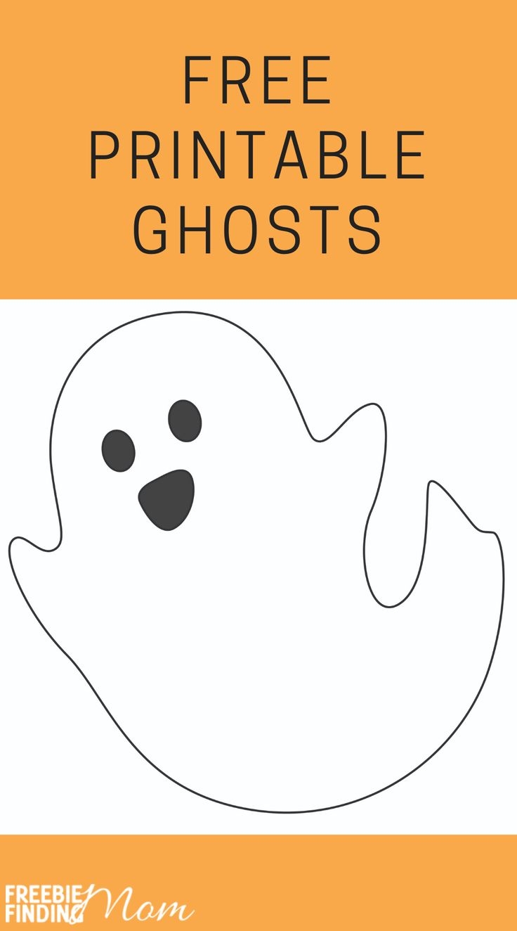 Free Ghost Printables 5 Options 