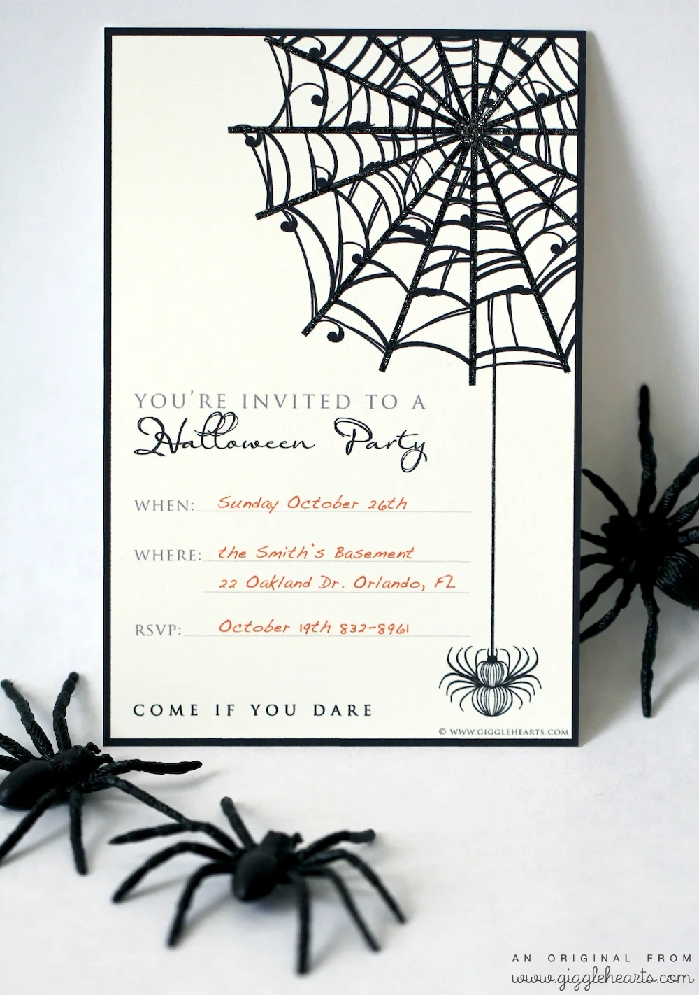 Blank Printable Halloween Party Invitations