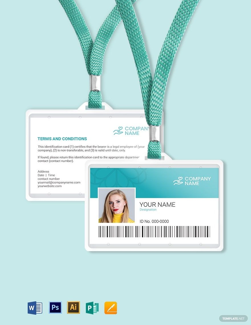 Free Healthcare ID Card Templates Editable And Printable