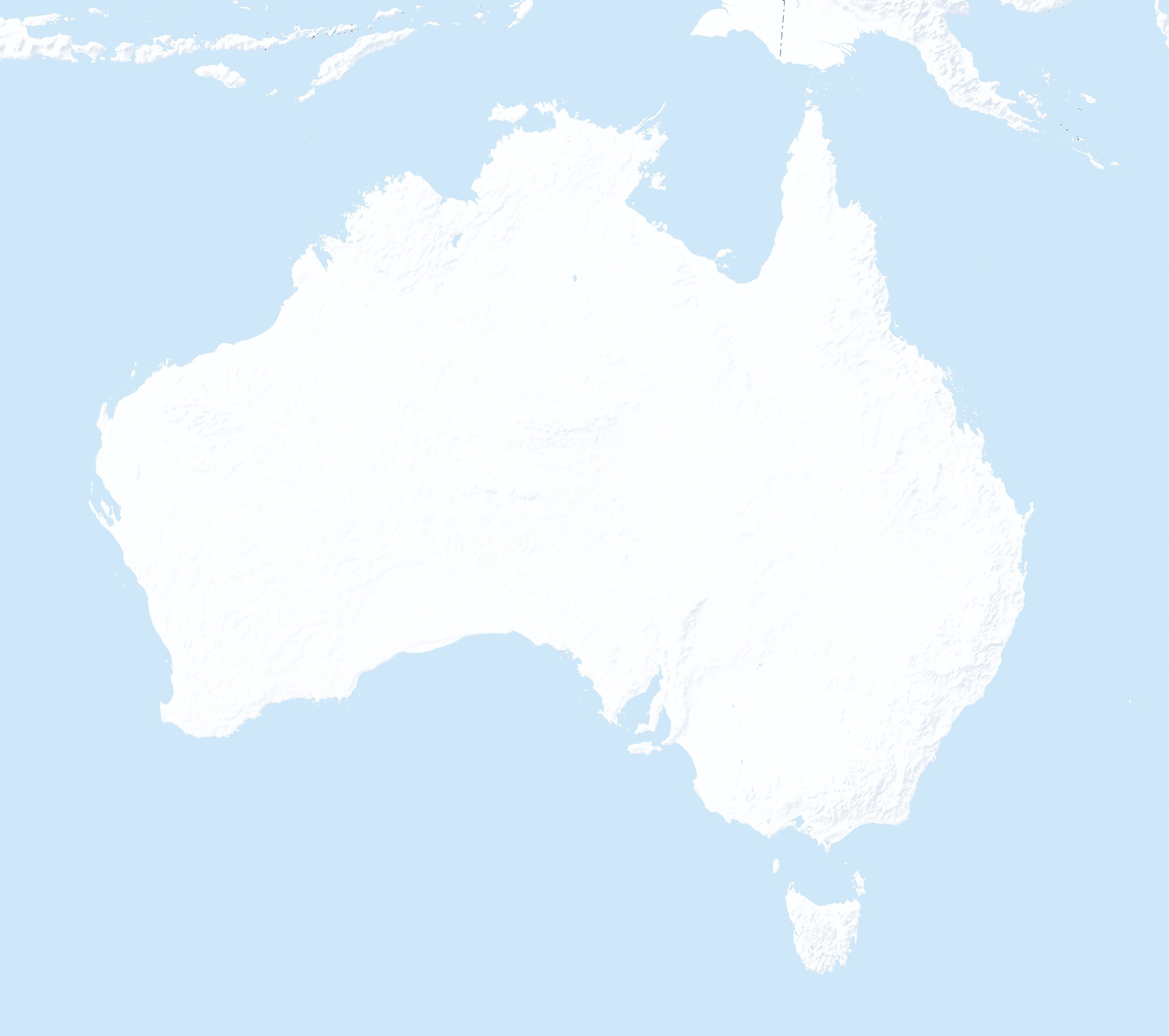 Australia Blank Map Printable