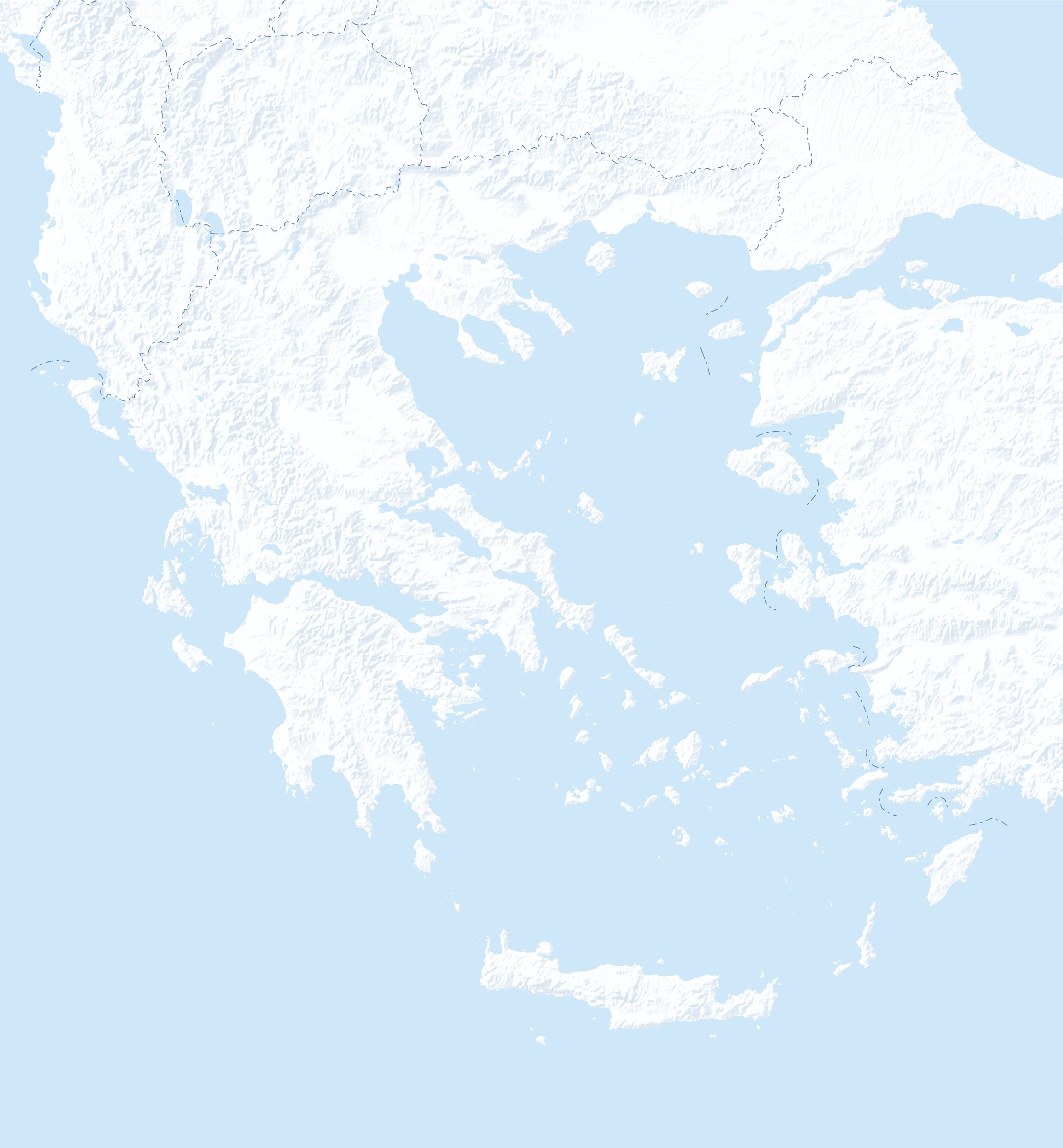 Printable Blank Map Of Greece