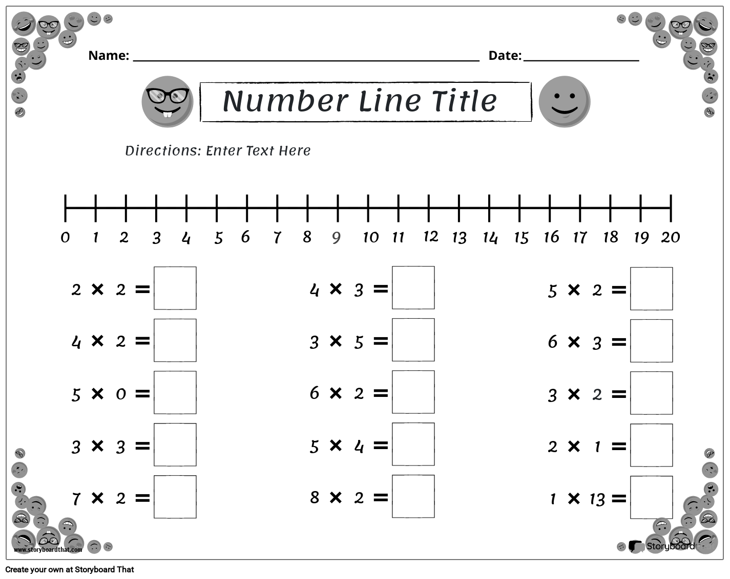 Blank Printables For Math Problem