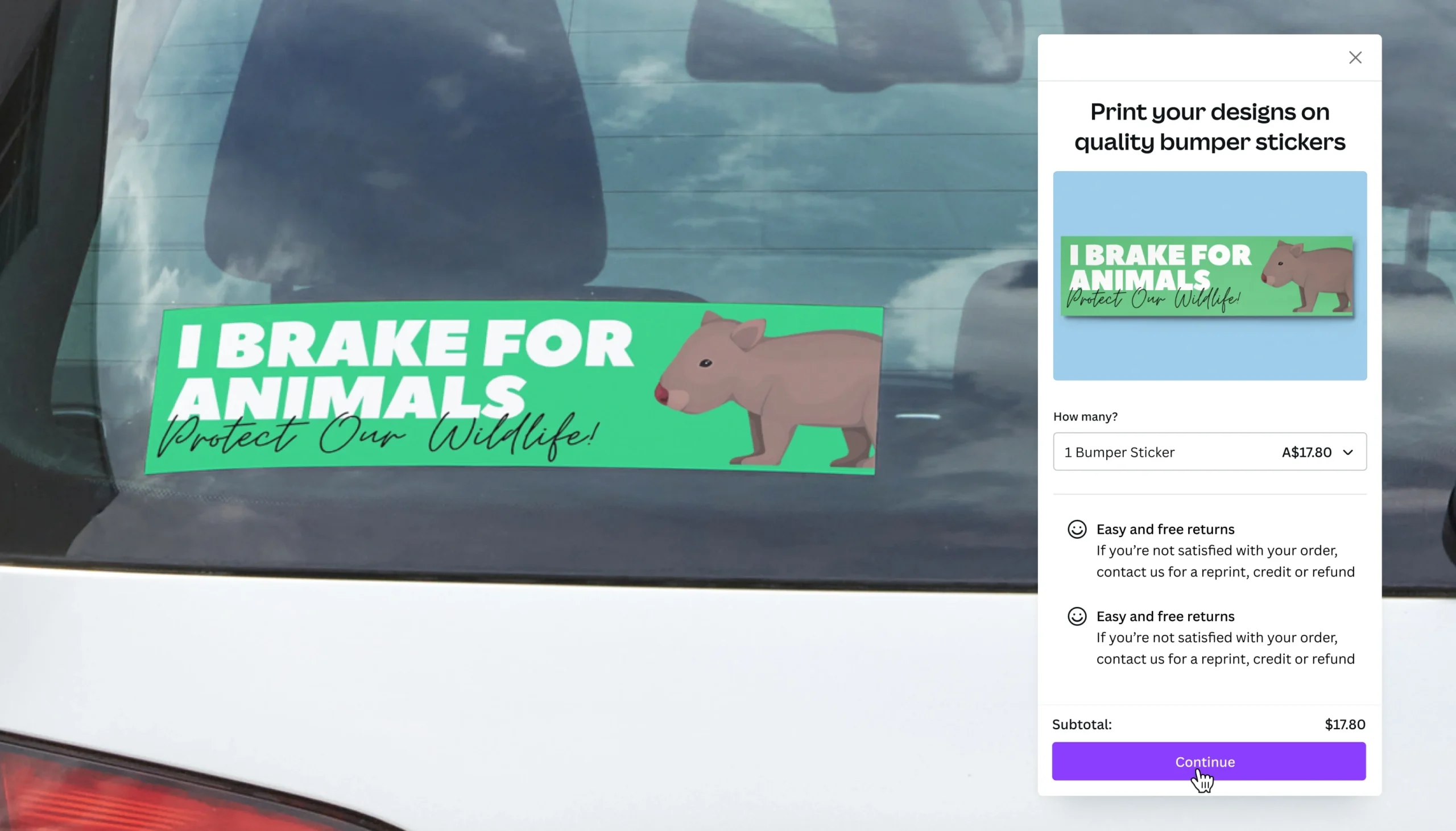Free Online Bumper Sticker Maker amp Creator Canva