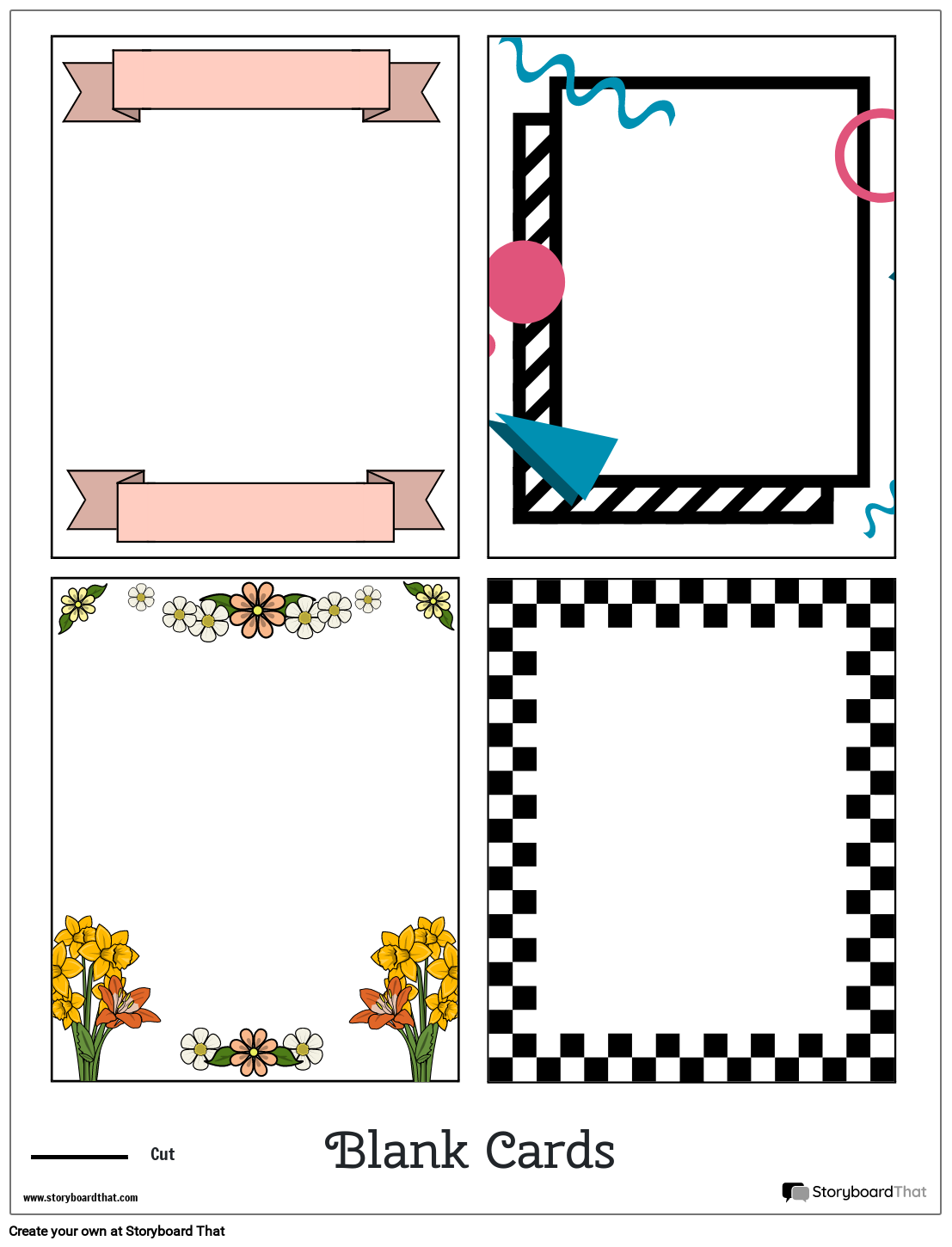 Free Blank Cards Printable