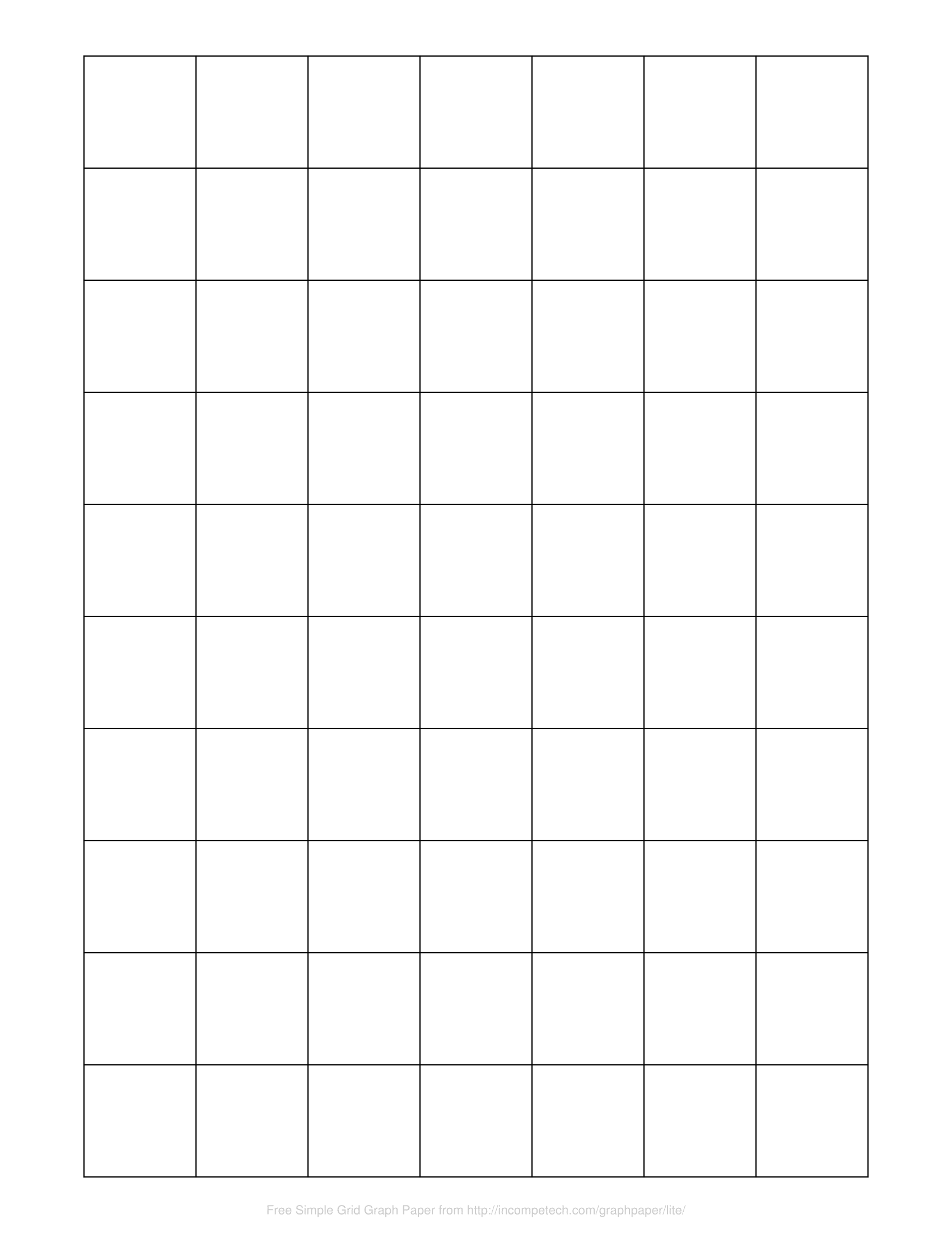 Blank Grid Printable Paper