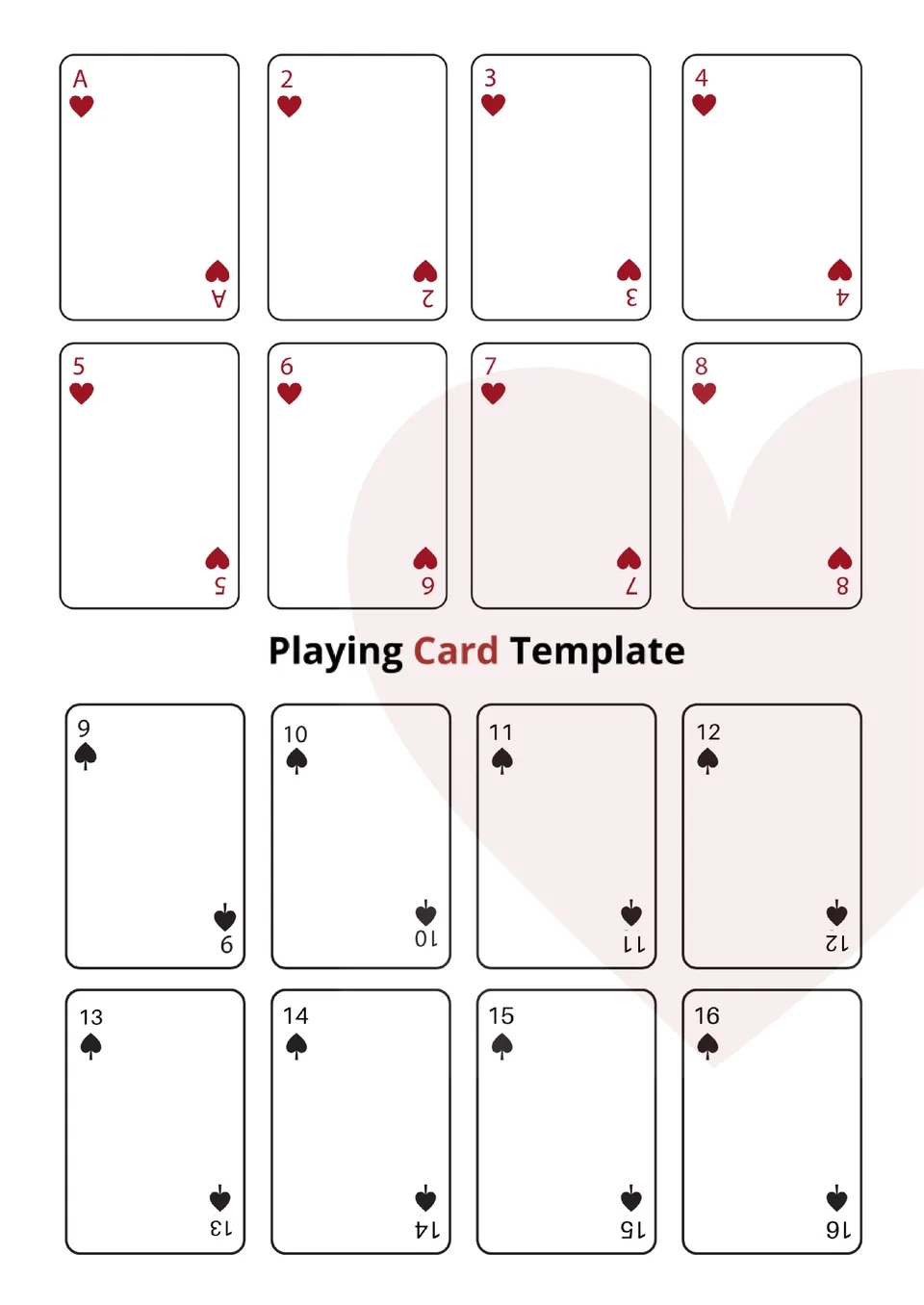 Printable Blank Cards