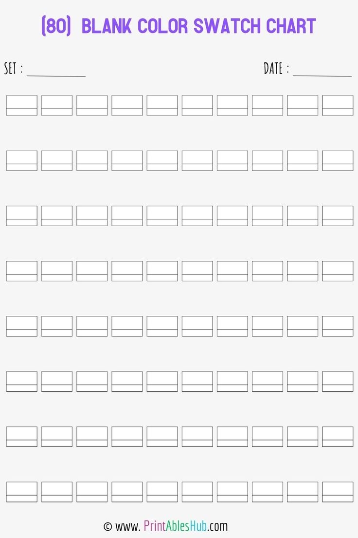Free Printable 24 50 72 80 100 120 150 168 Blank Color 