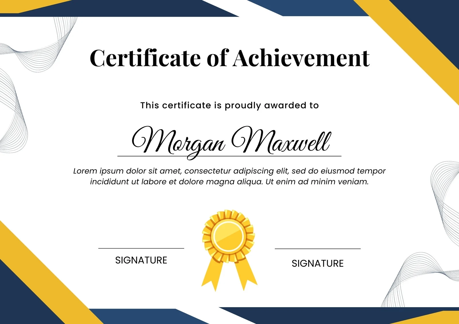Blank Award Certificates Printable