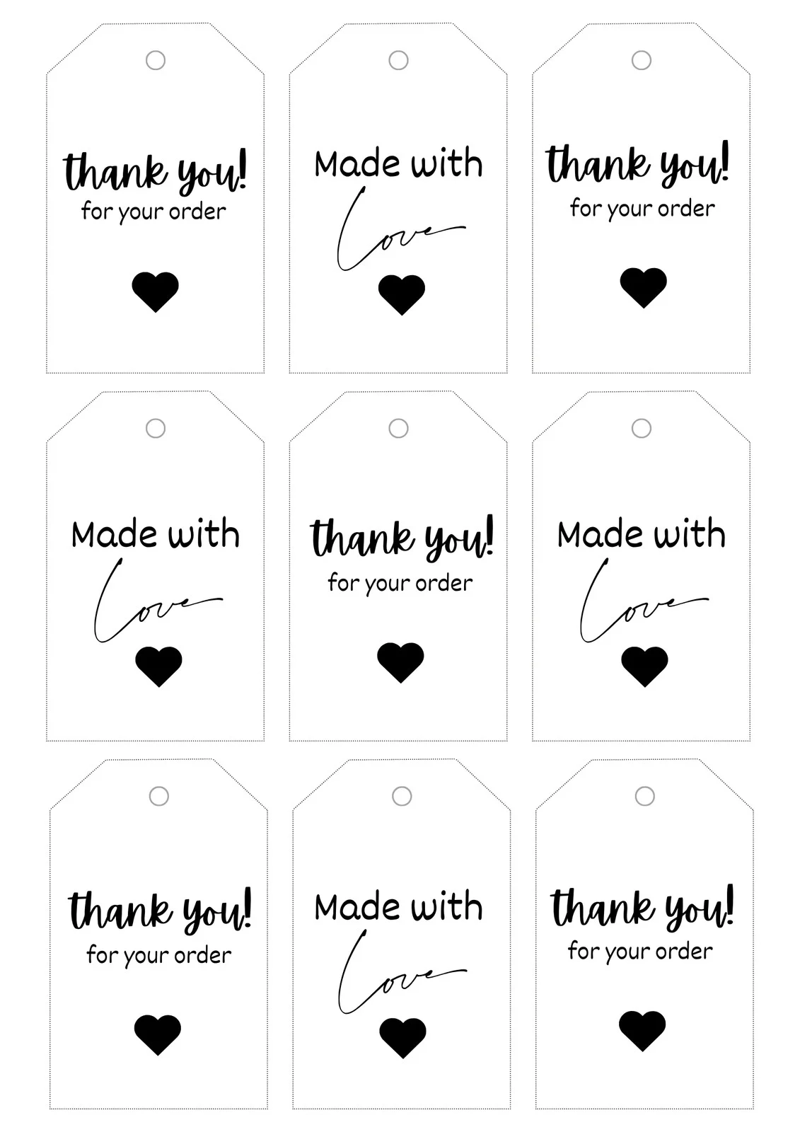 Free Printable Blank Teacher Tags