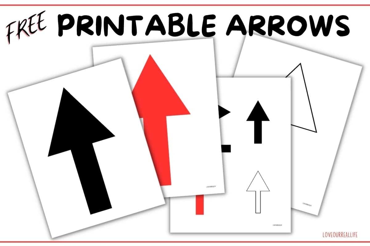 FREE Printable Arrow Signs Directional Templates Love Our 