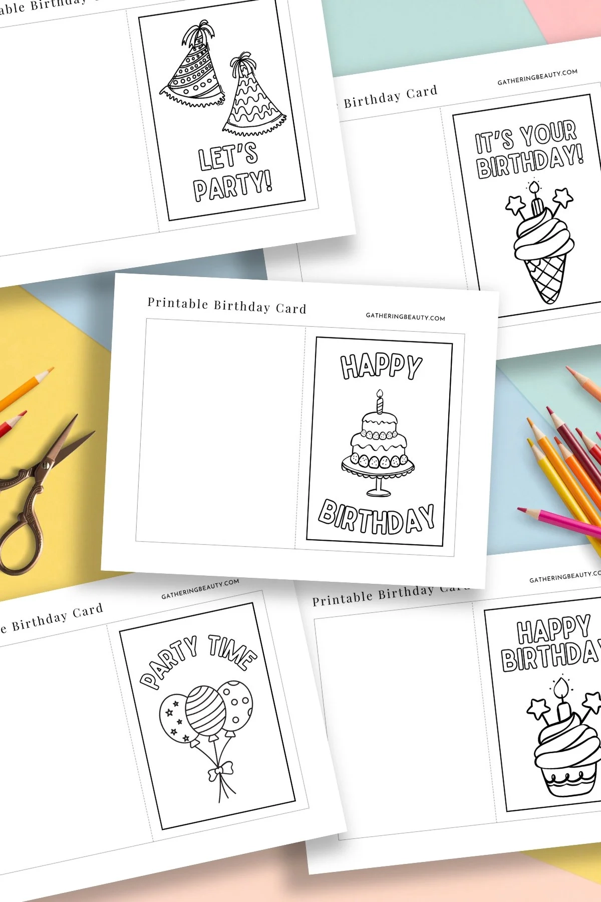 Free Printable Blank Card Kids