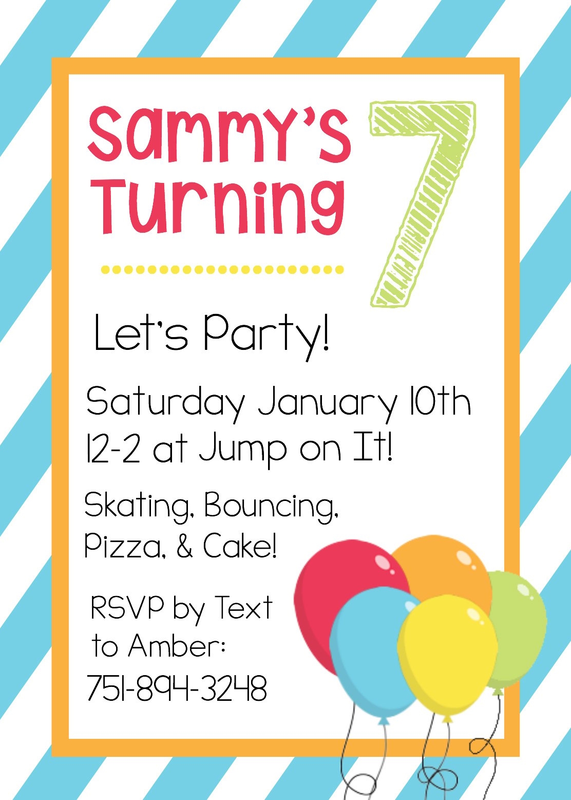 Free Printable Blank Birthday Invitations