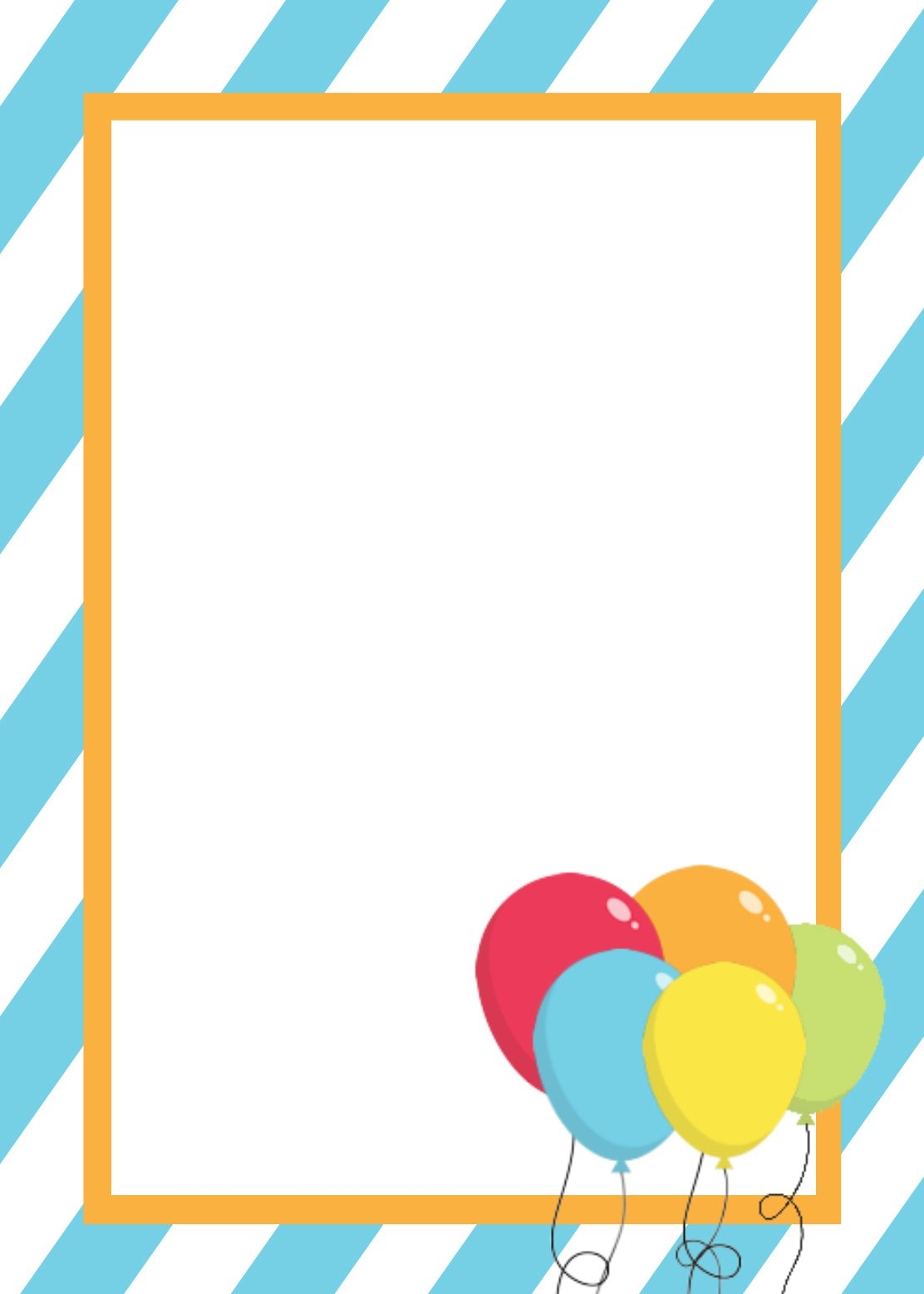 Free Printable Party Invitaions Blank