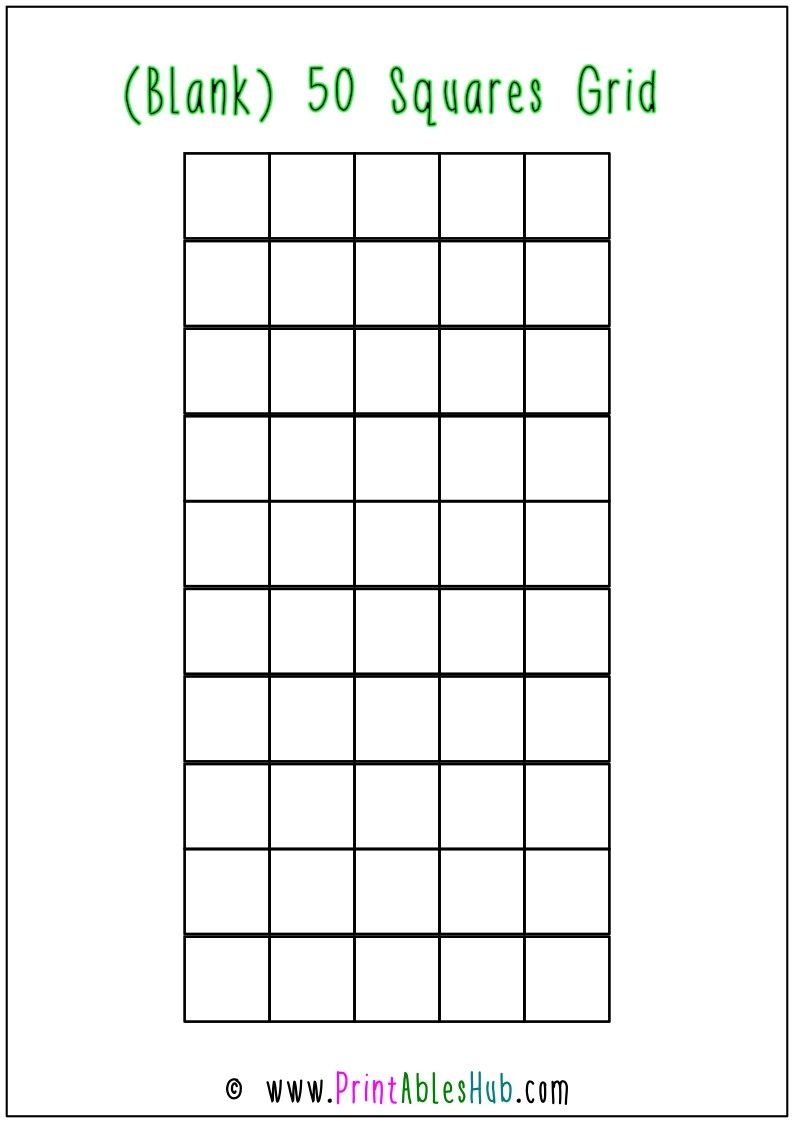Printable Blank Square Grid Template