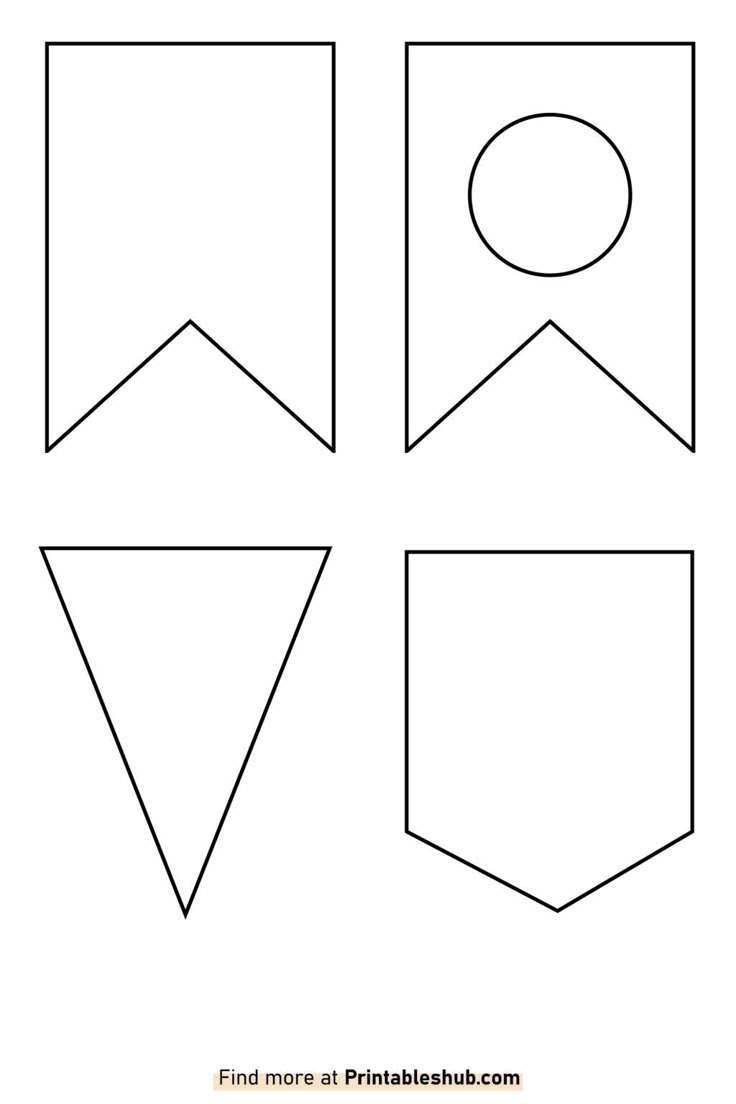 Blank Pennent Printable