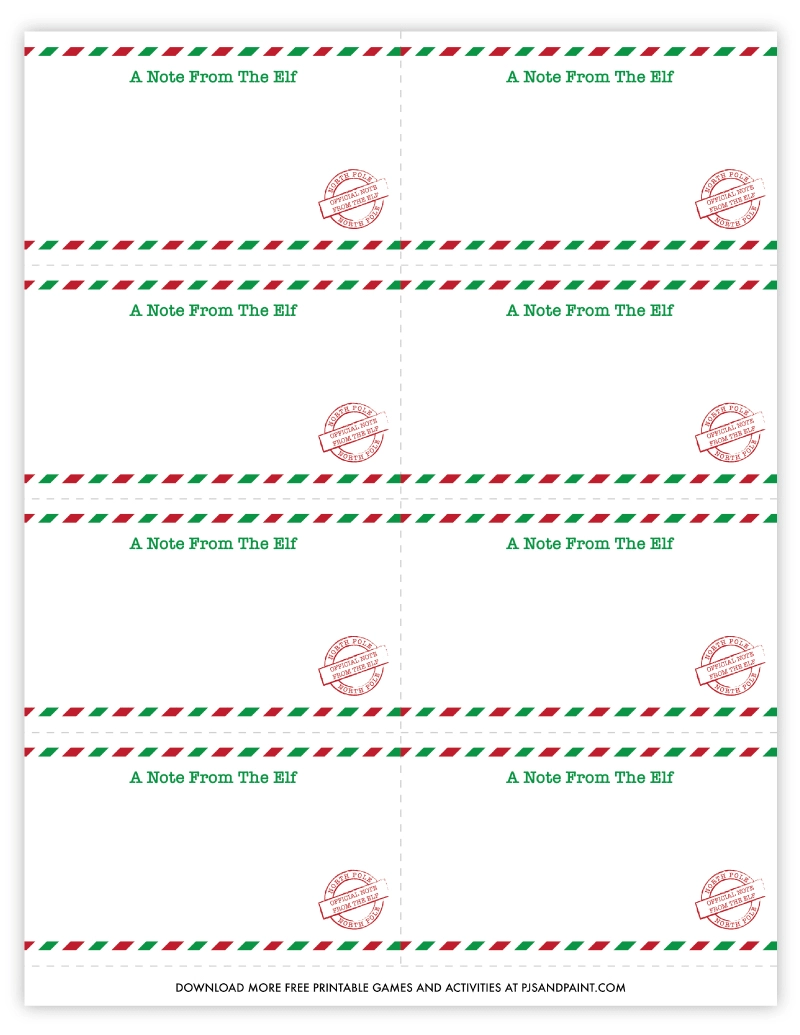 Blank Printable Winter Notecards