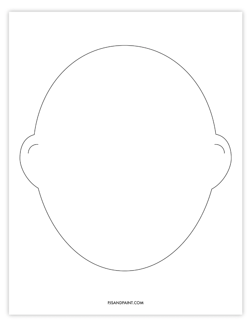 Coloring Pages Printable Face Blank