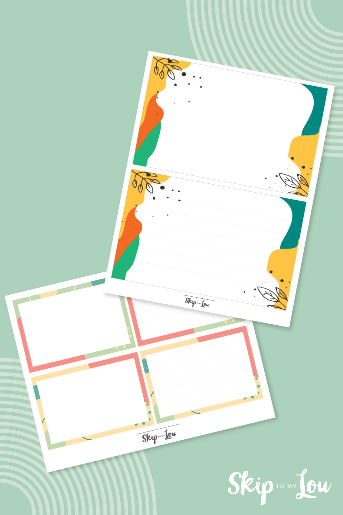 Blank Notecards Printable