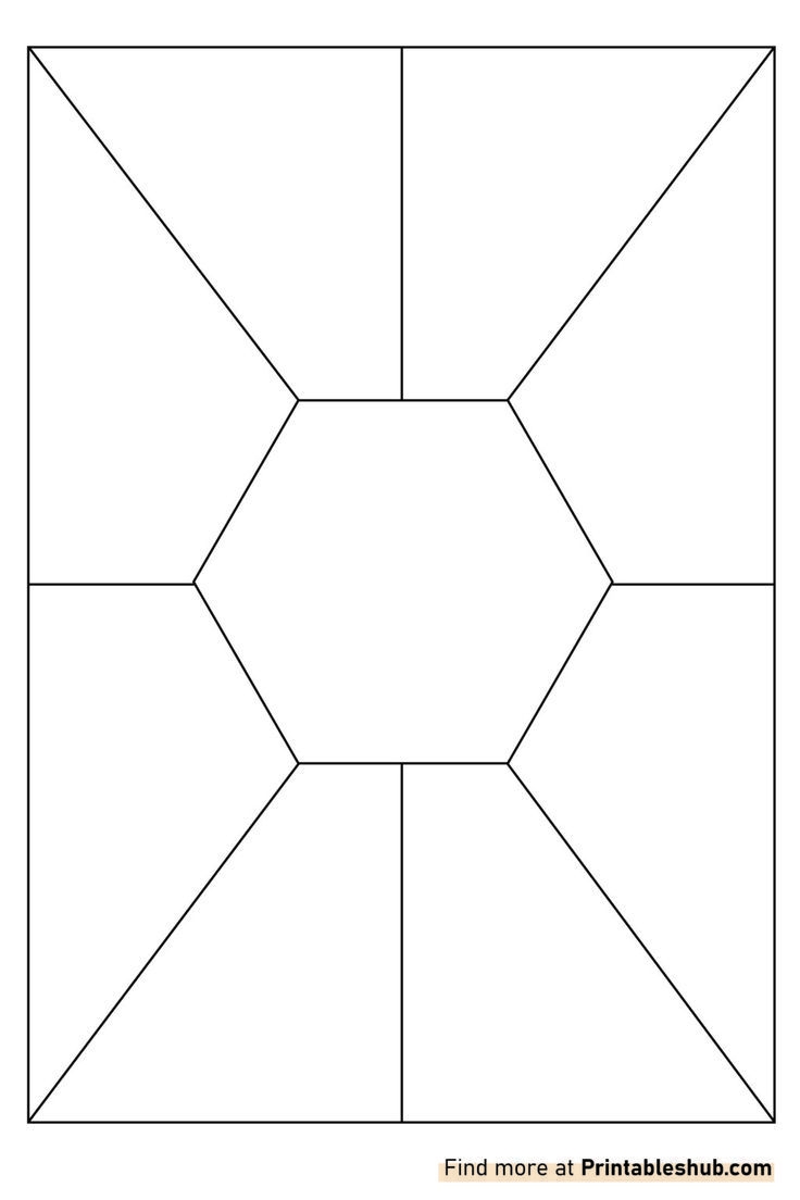 Printable Blank Shapes Template Polygon