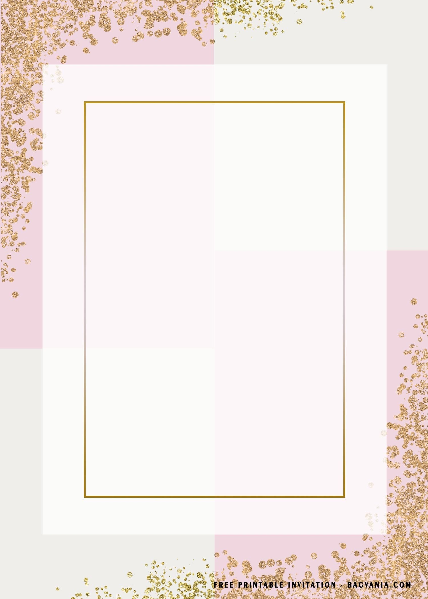 Blank Party Invitations Printable