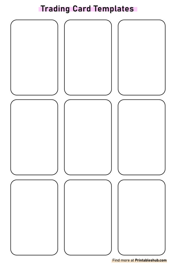 Printable Blank Playing Cards Template