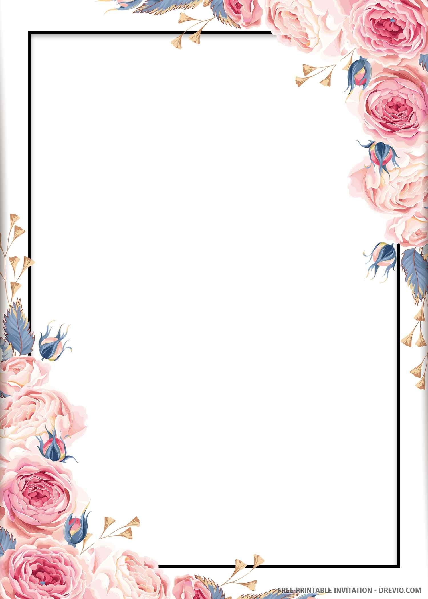 Blank Wedding Free Printable Pages