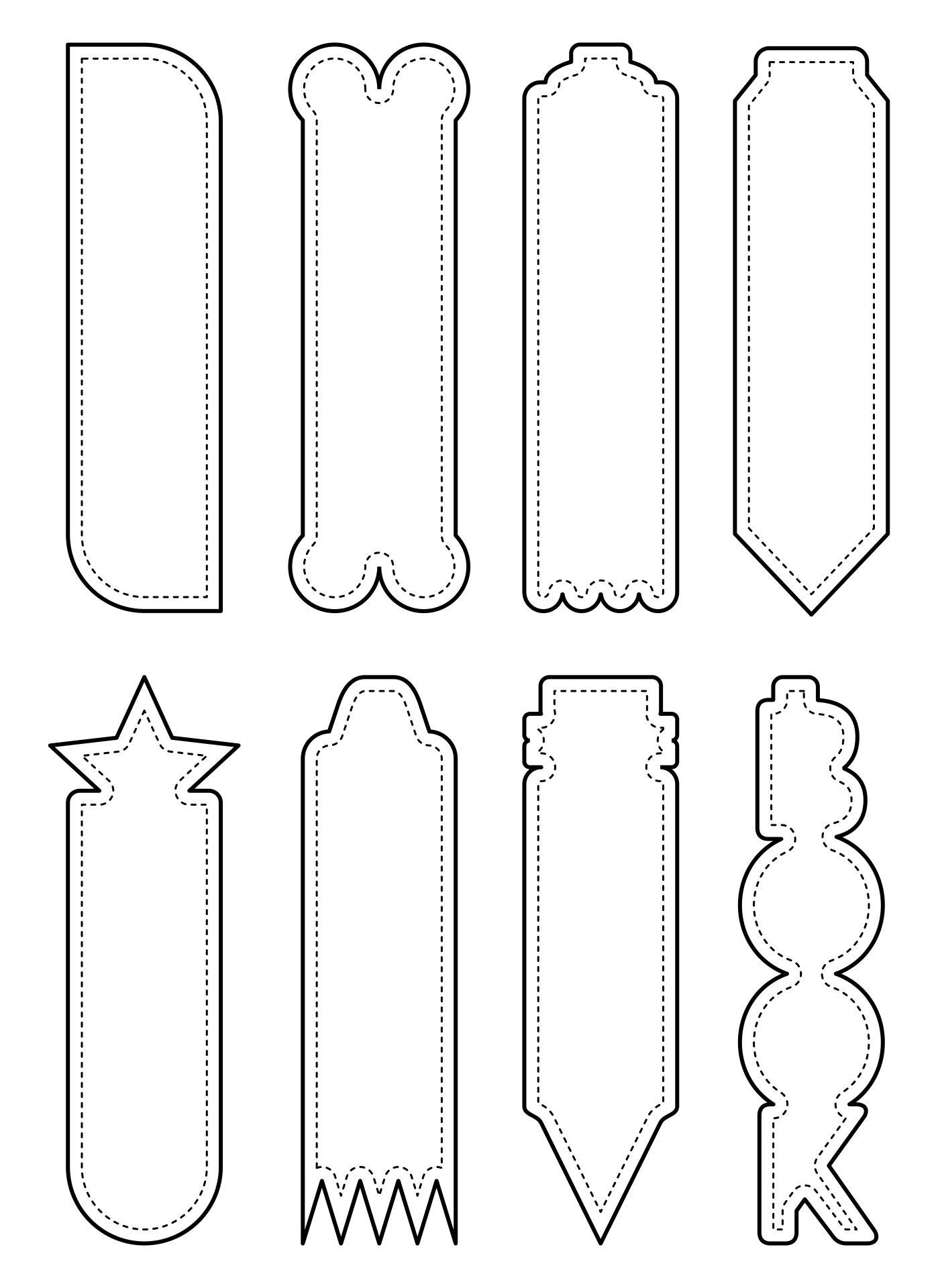Printable Blank Bookmark