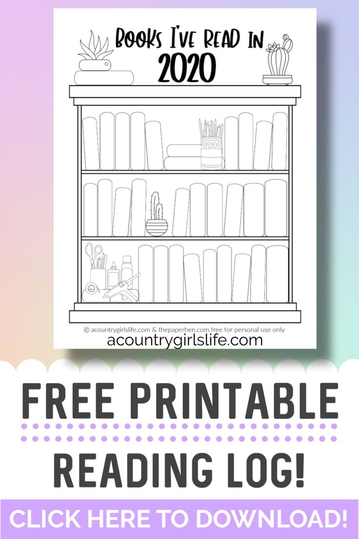 Blank Bookshelf Printable Free Pdf