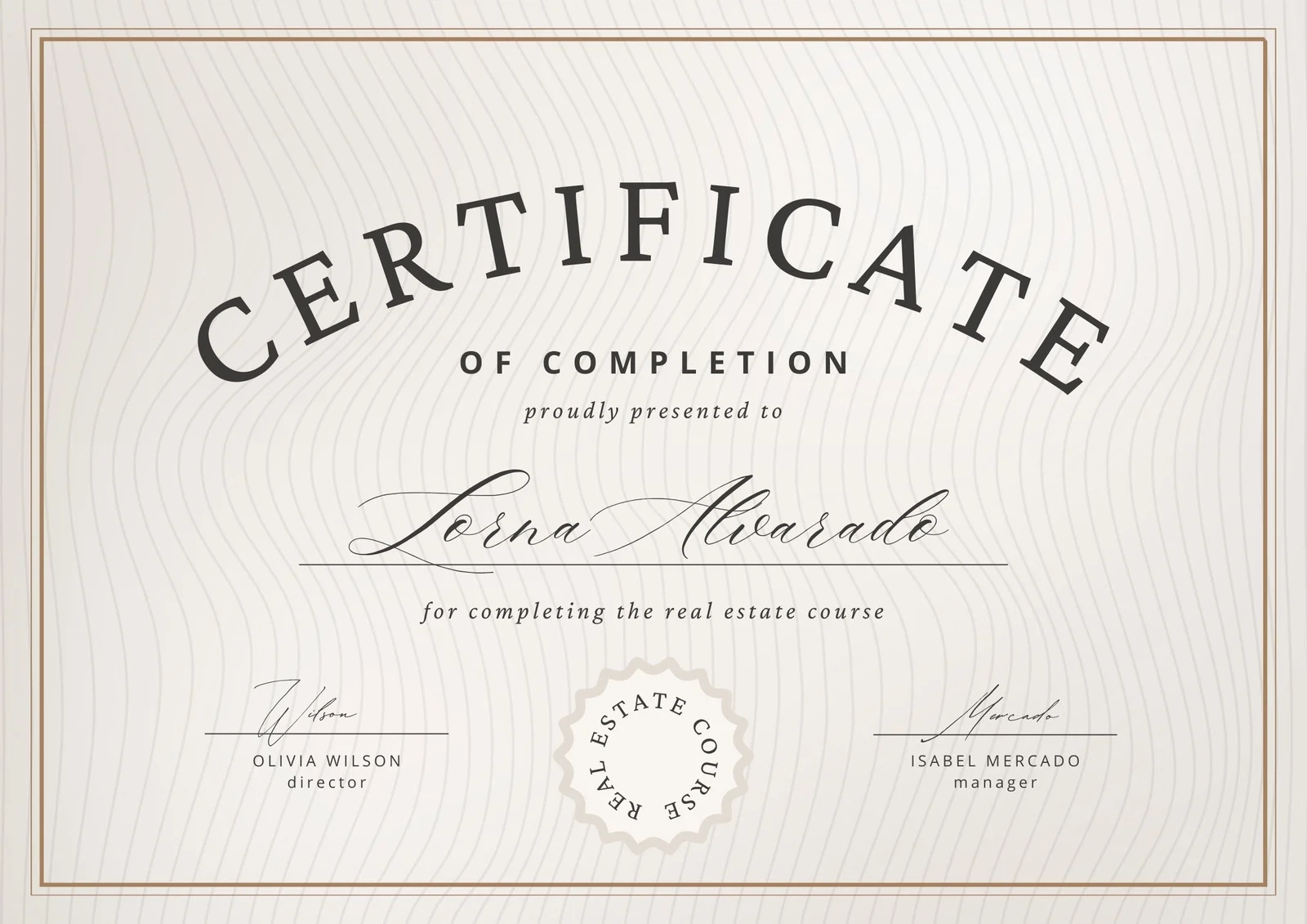 Blank Printable Elegant Certificate