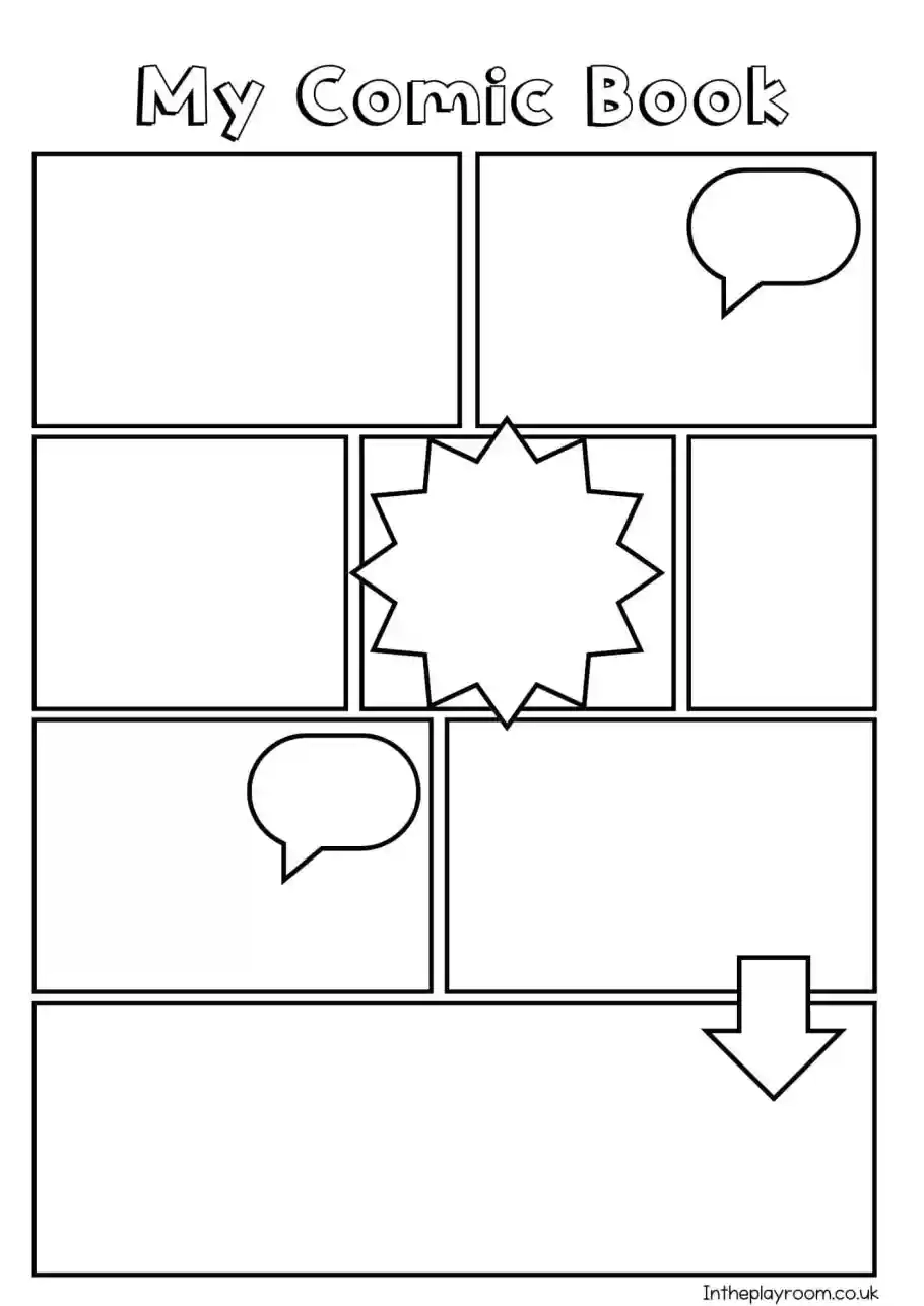 Blank Comic Printable
