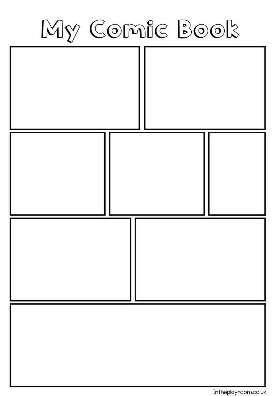 Blank Printable Comic Strip
