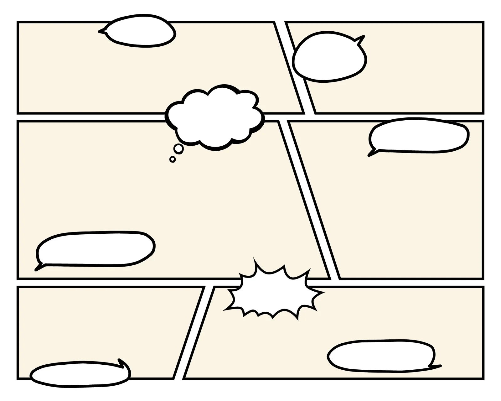 Blank Printable Comic Strips