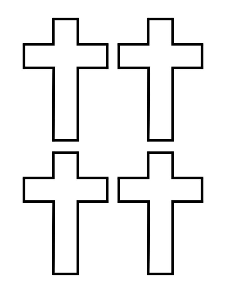 Printable Blank Cross