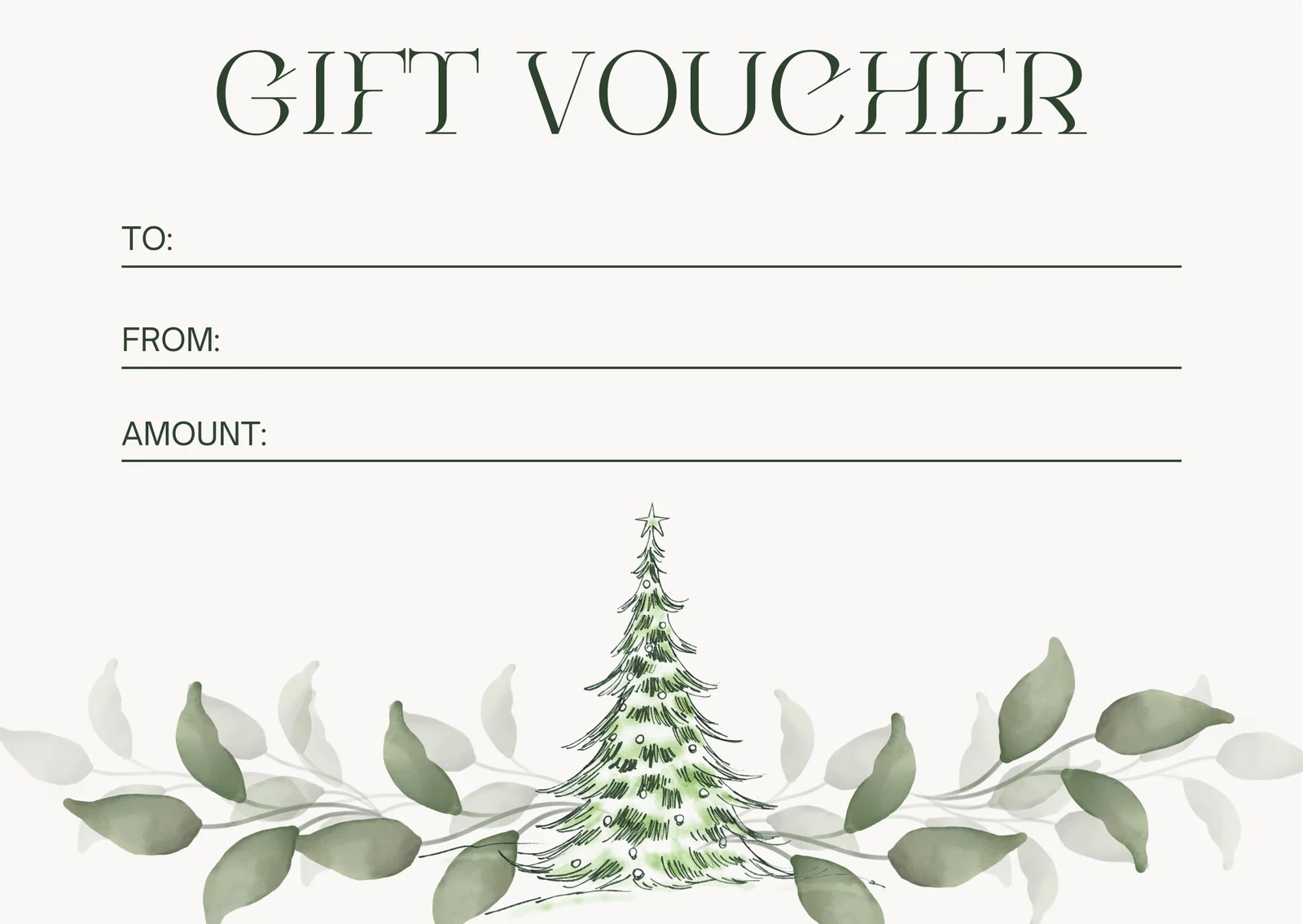 Printable Blank Vouchers