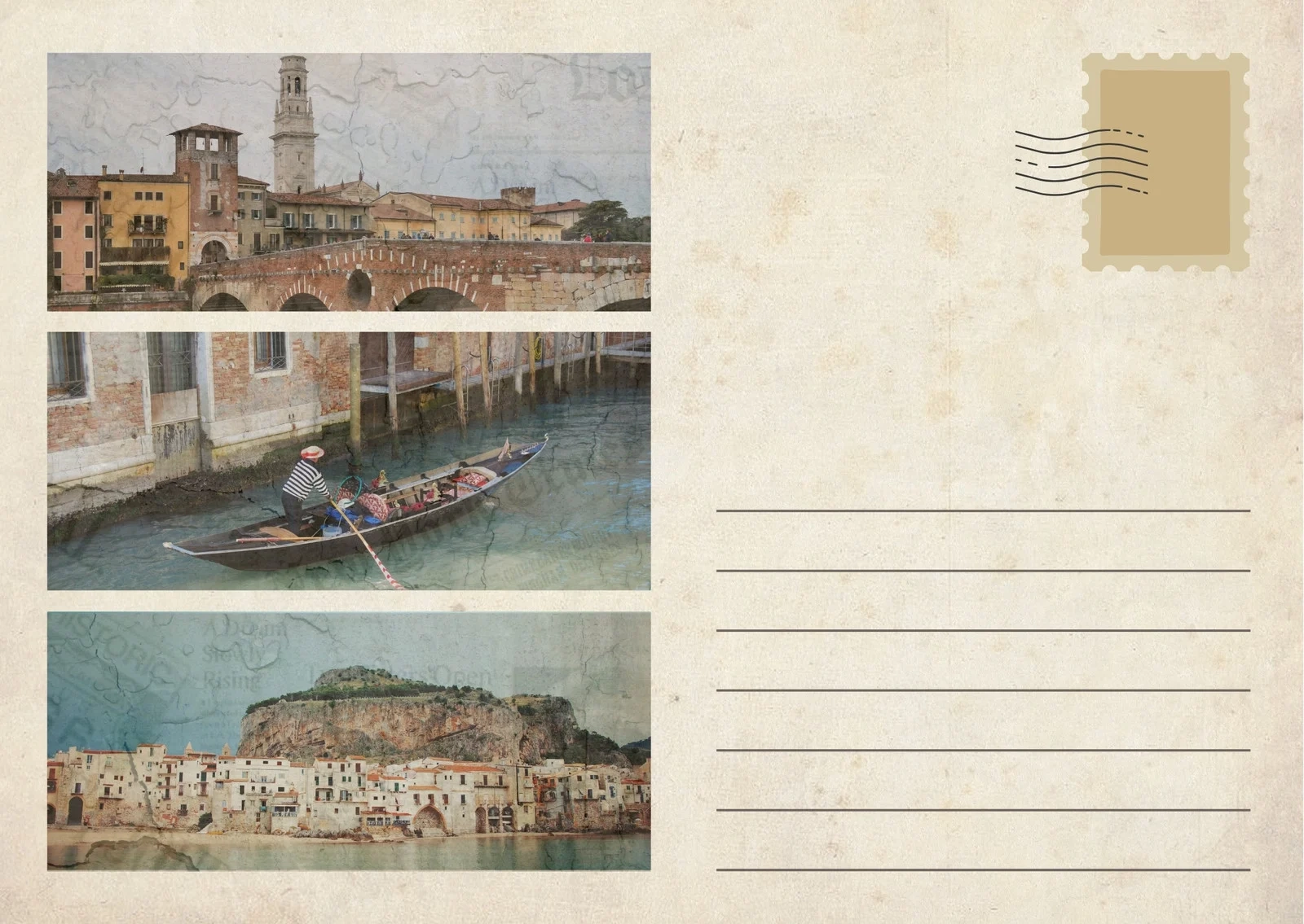 Blank Vintage Post Cards Printable