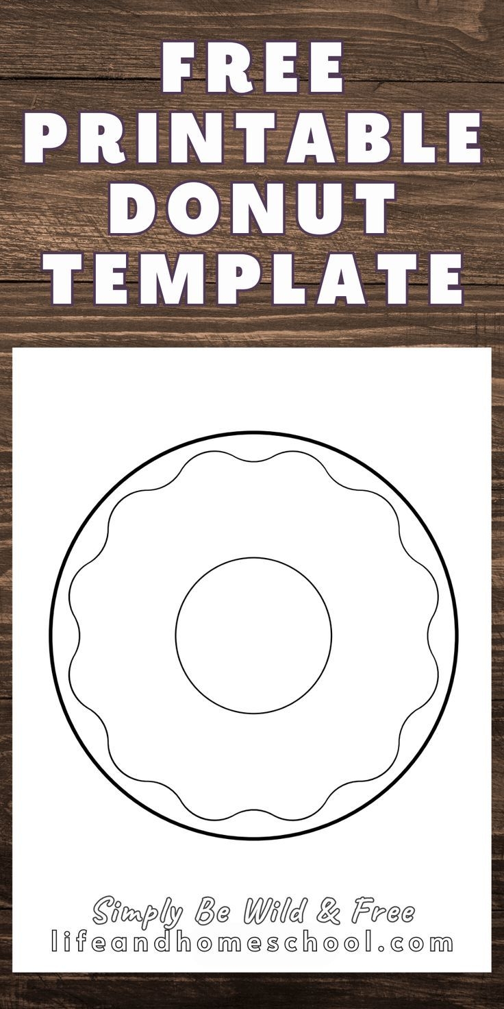 Free Printable Donut Template