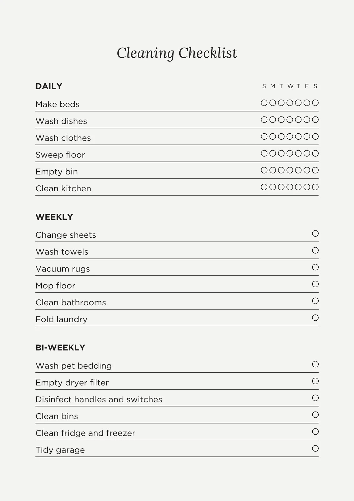 Free Printable Editable Daily Checklist Templates Canva