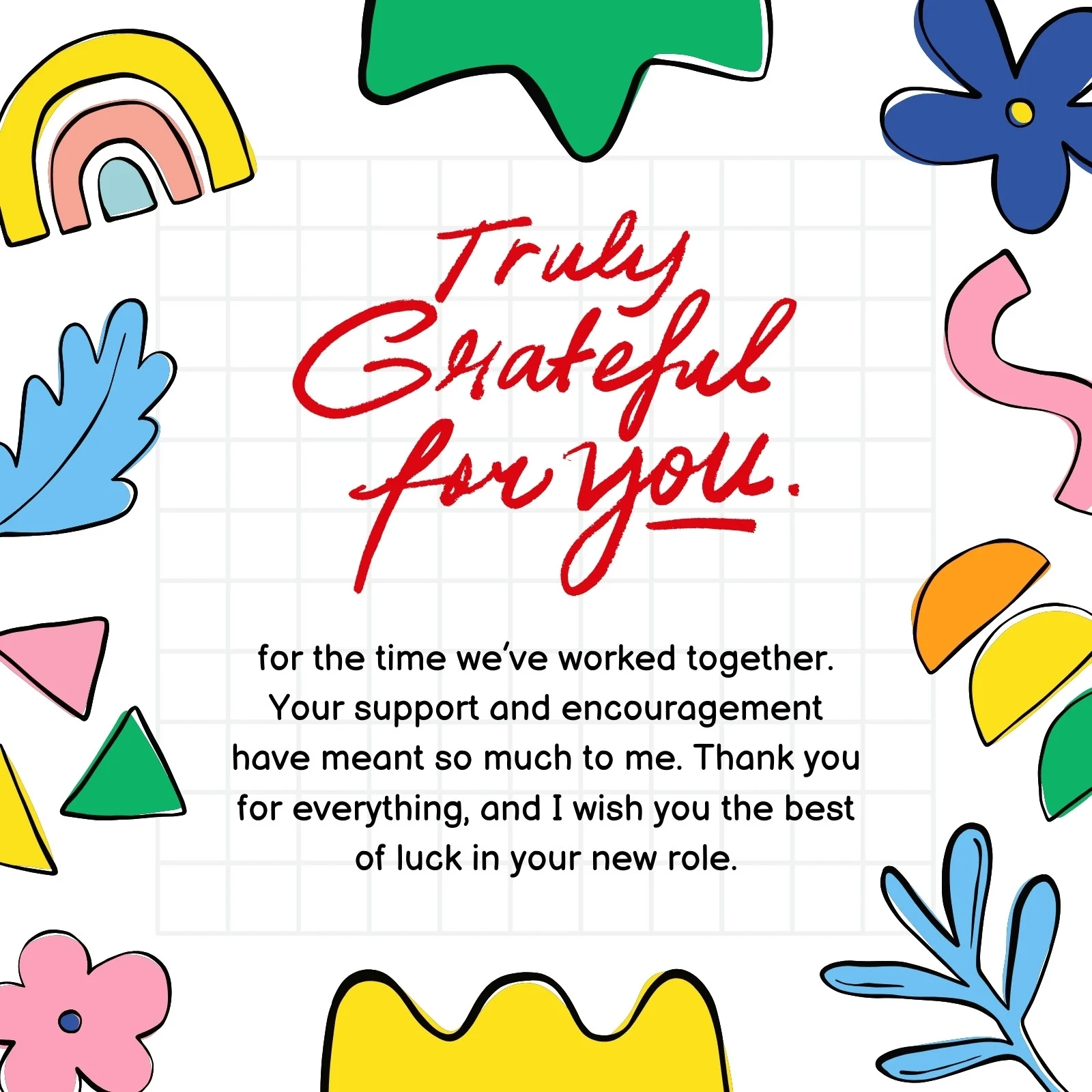 Goodbye Card Blank Printable