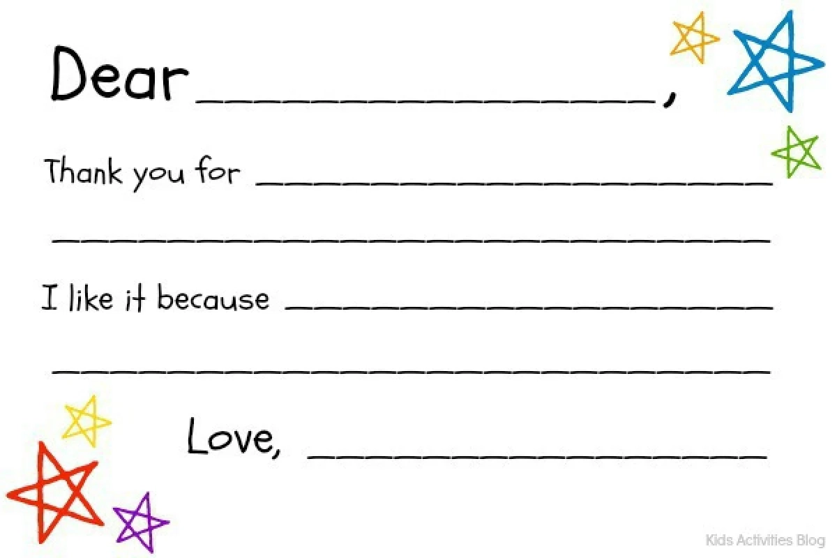 Free Printable Fill In The Blank Thank You Note Kids Activities Blog