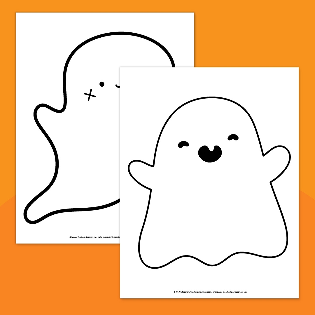 Printable Blank Ghosts