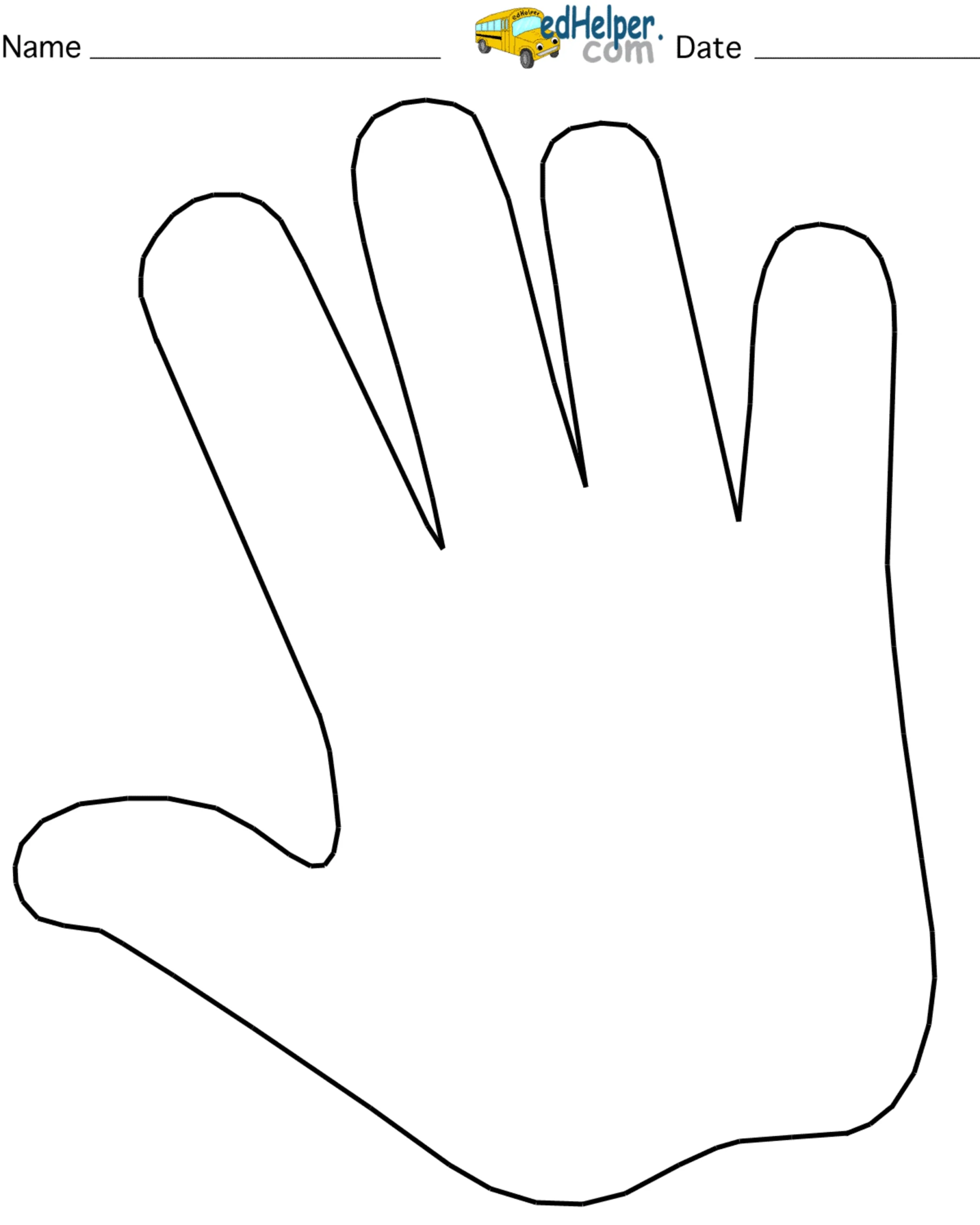 Free Printable Hand Prints